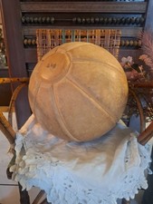? médecine ball vintage en cuir 4 KG - kiné fitness ballon