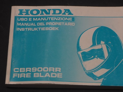 Honda cbr900 1995 - 1995, manuel