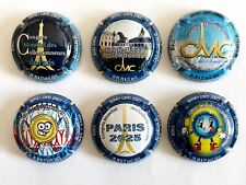 News -Série de 6 Capsules de champagne HAZART ( Congrès collectionneurs Paris)