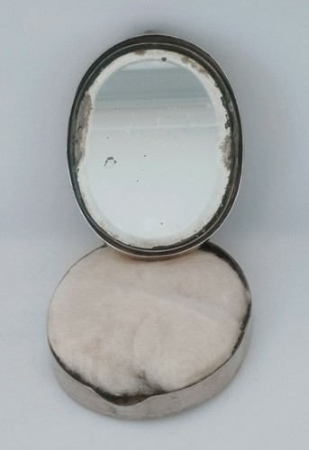 Ancien miroir argent massif - miroir,