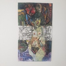 Techniques Mixte Expressionniste Mère Matrice 1994 86.5cm/50cm