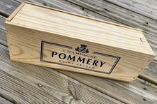 Caisse en bois pour bouteille de champagne Pommery Made in France