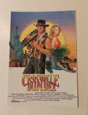 carte postale cinémas film the Crocodile Dundee Linda Kozlowski  Paul Hogan Blum