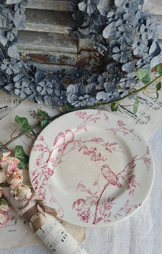 Ancienne assiette decor - assiette,