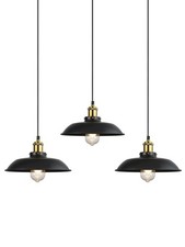 3 Pack Lustre Suspendu Noir