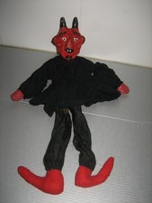 Ancienne Marionnette Théâtre Lyonnais Guignol.. Diable Carton Bouilli
