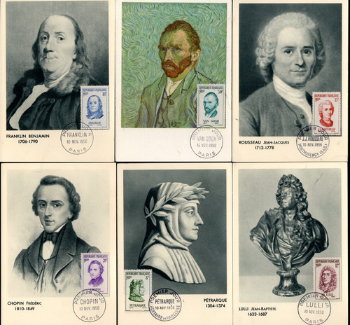 1082 fdc 6 cartes - fdc,