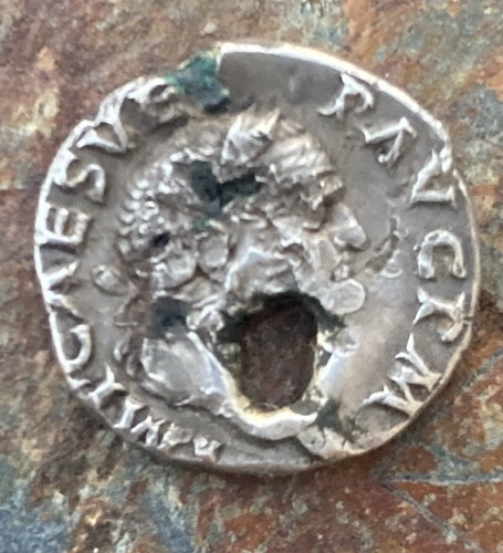 Denier romain fourré hybride - denier,