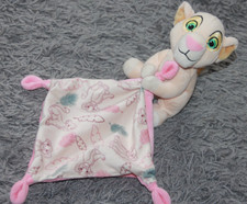Doudou Nala Roi Lion beige mouchoir plumes rose bleu Disney Baby Simba Toys com9