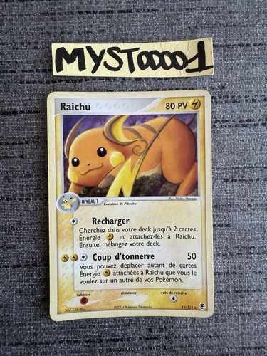 Carte pokémon raichu 112 - carte, 12/112