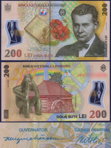 Roumanie p122q 200 lei - lei,