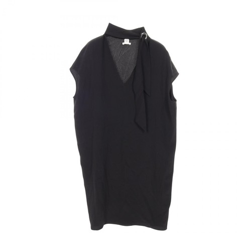 Robe hermes soie noire - hermes,