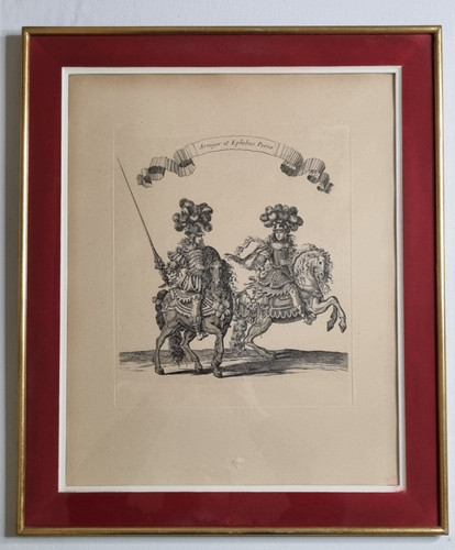 Gravure quadrille des - gravure, perses"