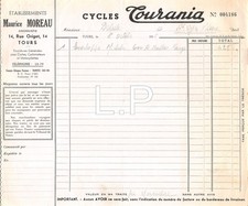 1955  CYCLES MAURICE MOREAU A TOURS - DESLISLE A SAINT CYR