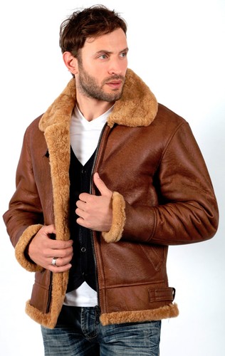 Veste pilote cuir - de,