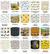 Abat-Jour De Lampe De Table Pour Enfants Diggers Construction