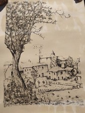Burel, grande gravure sur
