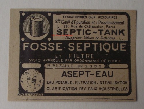 Publicité ancienne septic - publicité,