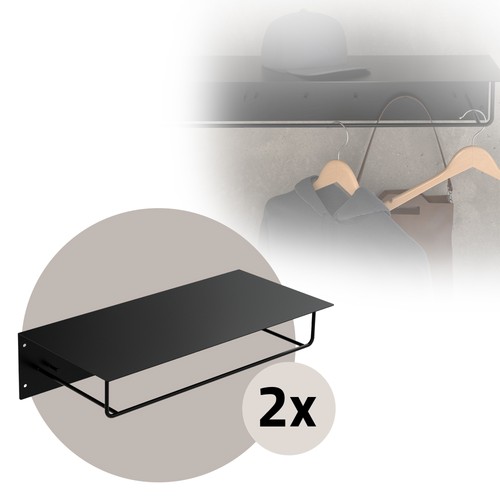 Portemanteau mural avec - 2x,