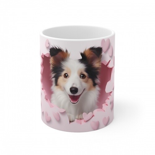 Mug chien berger - des, shetland