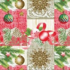 Nappe de Table en Toile Cirée Noël Advent P848-2 Carré Rond Oval