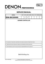 Service Manuel D'Instructions pour Denon DN-SC2000