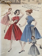 50s Butterick 7608 Dress &