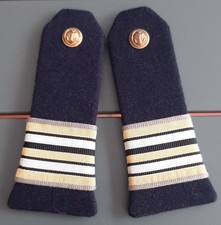 Épaulettes Marine Nationale anciennes Ingénieur (Capitaine de Frégate) ORIGINAL