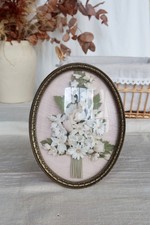 Cadre ancien ovale au verre