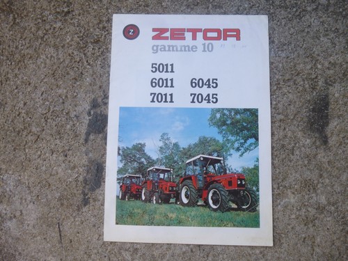 Prospectus tracteurs zetor - prospectus,