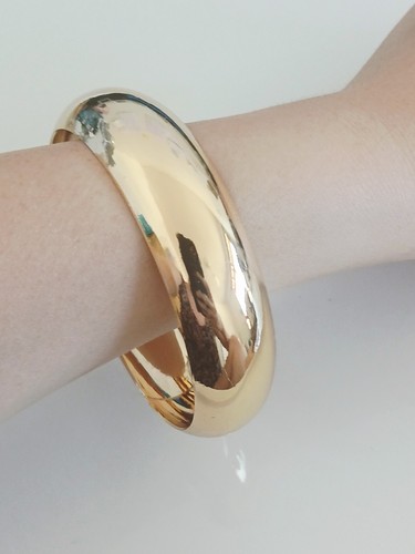 Bracelet jonc doré - , femme