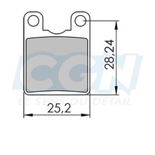 Plaquette frein vtt 19 clarks