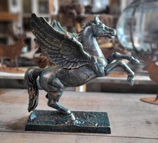 PEGASUS CHEVAL STATUE SCULPTURE FIGURINE BIBLIOTHÈQUE DECO STYLE ANCIEN NEUF