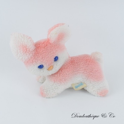 Peluche lapin pastel grelot - peluche,
