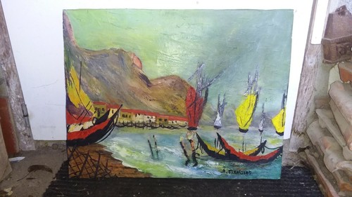 Cadre peinture huile - cadre, toile