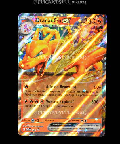 Carte pokémon dracaufeu - carte, ex