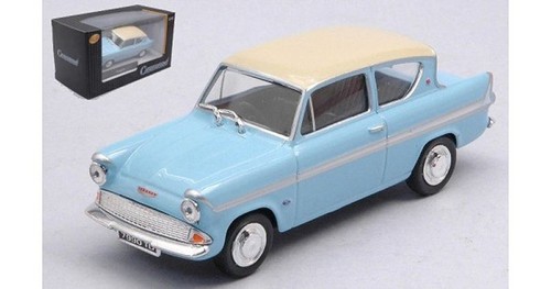 Ford anglia blue white - white,