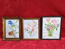 3 Beau, vieux Cadre, Cadre Photo , Avec Fleurs