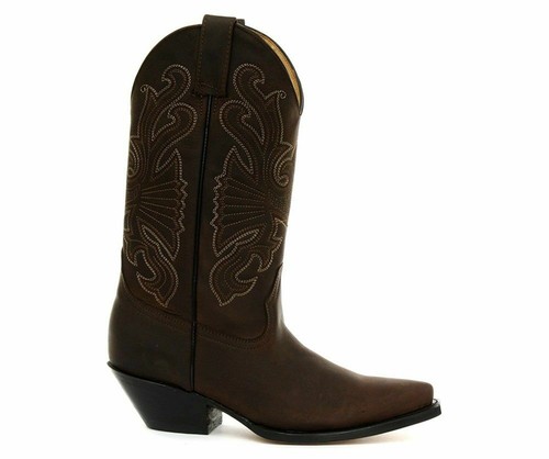 Bottes western cowboy cuir - cowboy, en