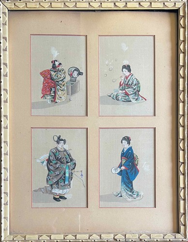 Tableau ancien personnages - tableau,