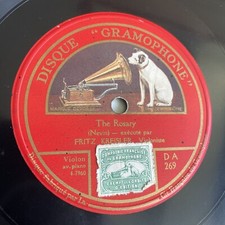 78 RPM FRITZ KREISLER Violin-