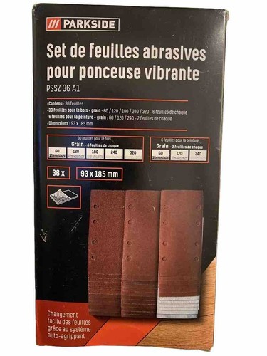 Feuilles abrasives parkside - 36,