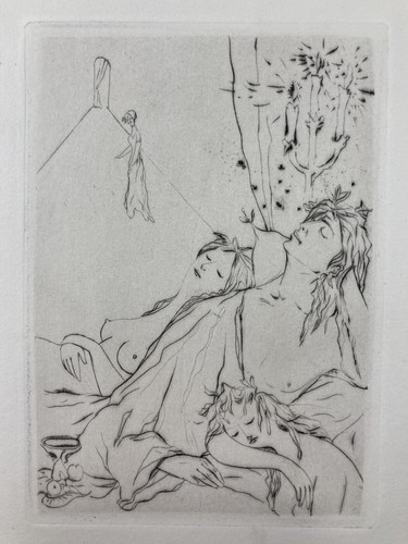 Gravure mario prassinos pointe - gravure,