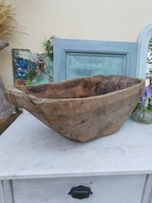 Grand Bol À Pâte, Auge, Ancien Pétrin En Bois