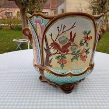 Magnifique cache pot ( Barbotine Onnaing  Hamage