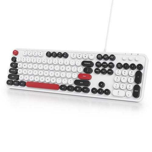 Wired cute retro round key - wired,