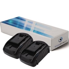 Lot de 2 batteries 18V 2000mAh pour Worx WU381 - Soci?t? Fran?aise -