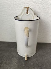 Ancienne Fontaine A Lavement Émaillée Deco Jardin Mural Rétro 