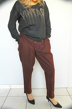 pantalon velours ras marron