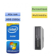 Occasion - Hp 8000 Elite SFF - Windows 7 - 2.7Ghz 4Go 250Go - Port Serie - PC To